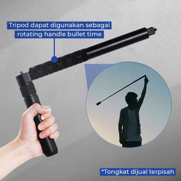 TaffSTUDIO Tripod Handle Grip Bullet Time for Insta360 GoPro 17.5cm - YZ175