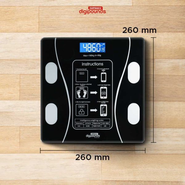 Taffware Digipounds Timbangan Badan Digital Scale Temperature 180kg - SH-Y01-U1