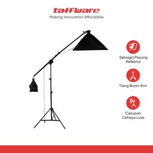 TaffSTUDIO Payung Softbox Reflektor Boom Arm Studio 50x70cm - SH-RGX-01