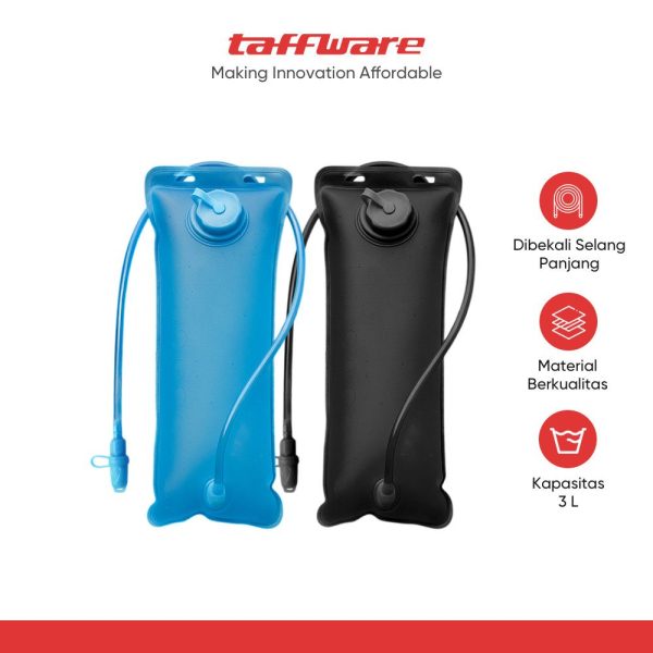 TaffSPORT Kantong Air Minum Water Bladder Hydration Pack BPA Free 3L - Y8