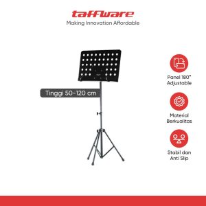TaffSTUDIO Stand Teks Lagu Partitur Sheet Musik 180 Derajat Adjustable - FL-05R