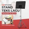 TaffSTUDIO Stand Teks Lagu Partitur Sheet Musik 180 Derajat Adjustable - FL-05R