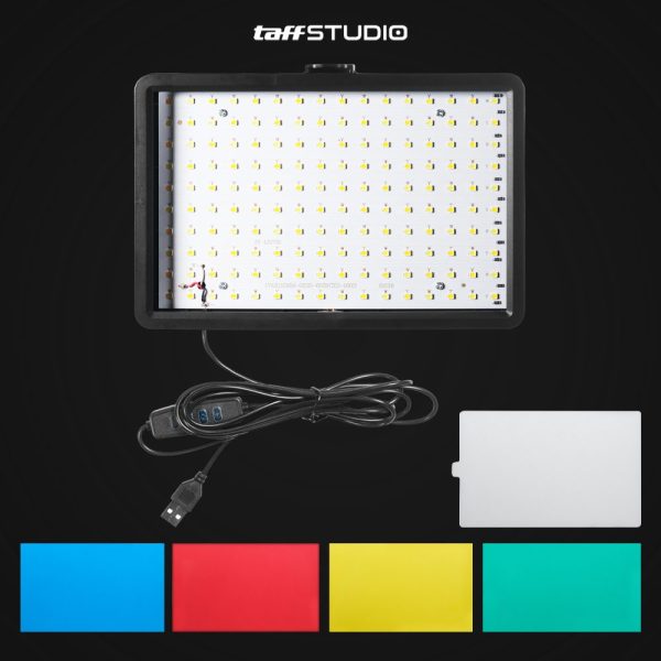TaffSTUDIO Lampu Kamera Studio LED Portable Flat Fill Light 8 Inch - LPL-02