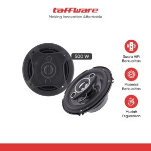 TaffSTUDIO Pcinener Speaker Subwoofer Mobil 6 Inch HiFi 500 W 2 PCS - TS-1672