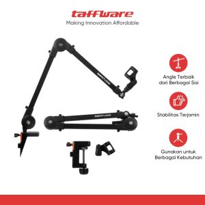 TaffSTUDIO Arm Stand Mikrofon Scissor Lazypod Aluminium without Spring - KX035