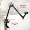 TaffSTUDIO Arm Stand Mikrofon Scissor Lazypod Aluminium without Spring - KX035