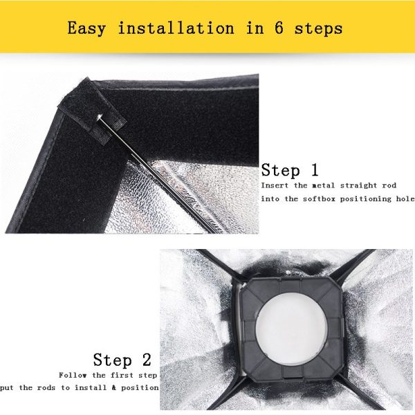 TaffSTUDIO Payung Softbox Reflektor 50x70cm Flash Mount - CY50