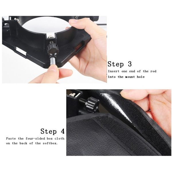 TaffSTUDIO Payung Softbox Reflektor 50x70cm Flash Mount - CY50