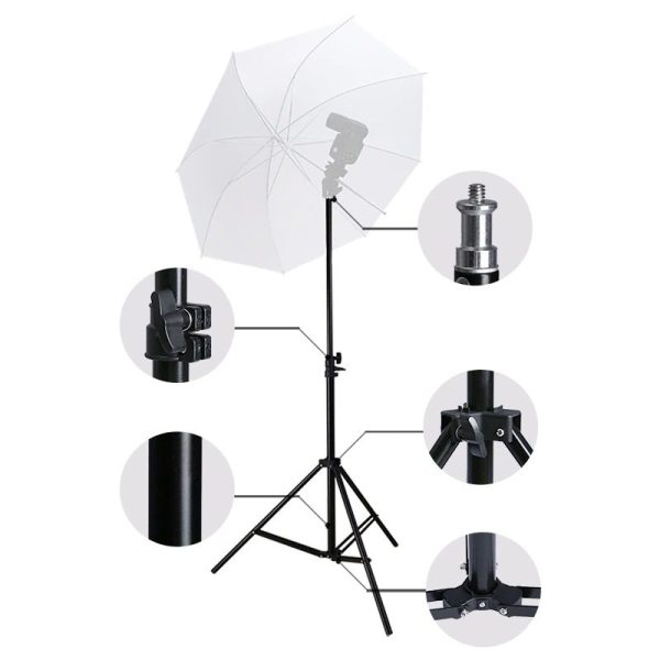 TaffSTUDIO Portable Tripod Light Studio 1/4 Thread 5 Section 350cm - SN453