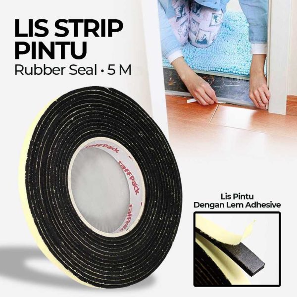TaffPACK Lis Strip Pintu Door Foam Sponge Adhesive Rubber Seal - KK-062
