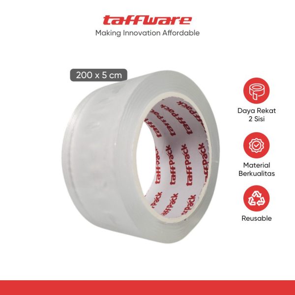 TaffPACK Double Tape Perekat Acrylic Nano Washable Adhesive 2M - TV030