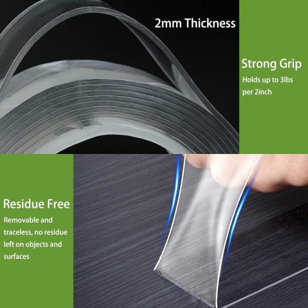 TaffPACK Double Tape Perekat Acrylic Nano Washable Adhesive 2M - TV030