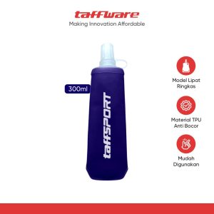 TaffSPORT Botol Minum Soft Flask Foldable Sport Water TPU 500ml - TFSF-50