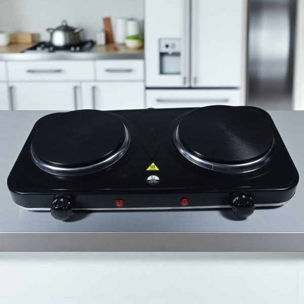 Taffware Kompor Listrik 2 Tungku Portable Hot Plate 2000W - WY-04B