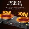Taffware Kompor Listrik 2 Tungku Portable Hot Plate 2000W - WY-04B