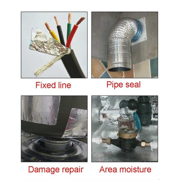 TaffPACK Lakban Aluminium Foil Tape Tahan Panas Anti Bocor - YX10
