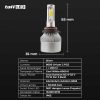 TaffLED Lampu Depan Mobil LED COB Headlamp 8000 Lumens IP65 Cool White - S2