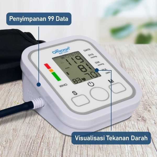 TaffOmicron Tensimeter Digital Pengukur Tekanan Darah - BW-3205