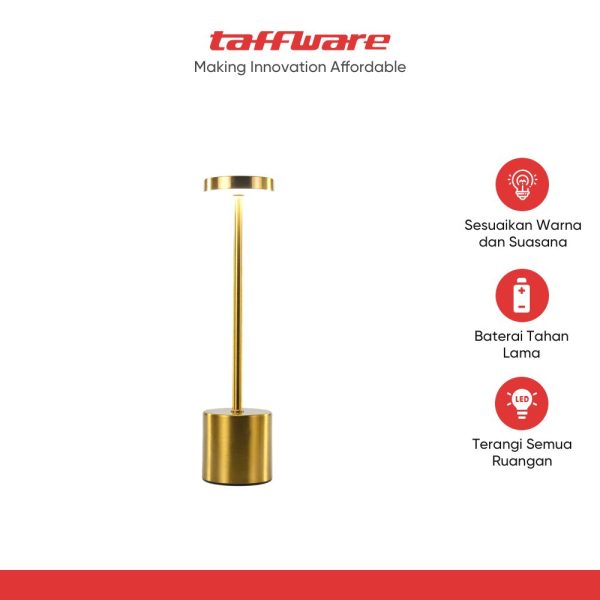 TaffLED Lampu Meja Hias Touch LED USB Rechargeable 3in1 1800mAh - P340