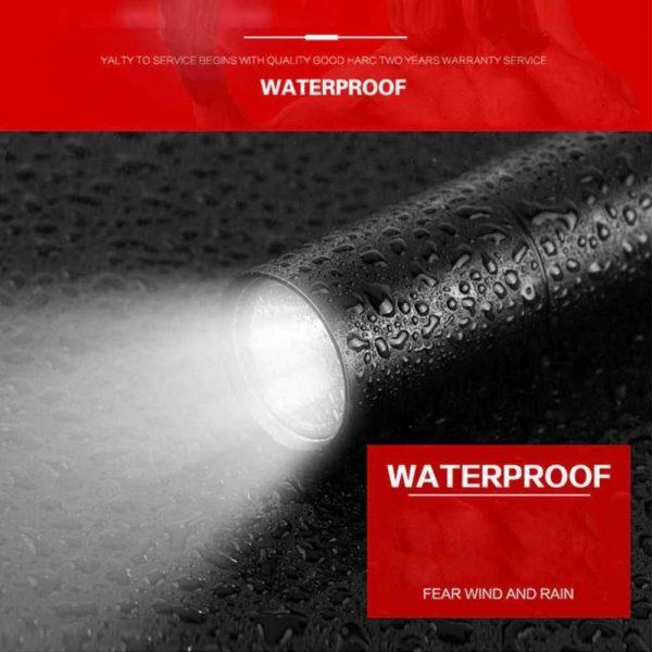 TaffLED Senter LED Mini Rechargable Telescopic Zoom XPE - 3187