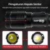 TaffLED Senter LED Tactical Flashlight Zoomable Head XHP70 400 Lumens - P7