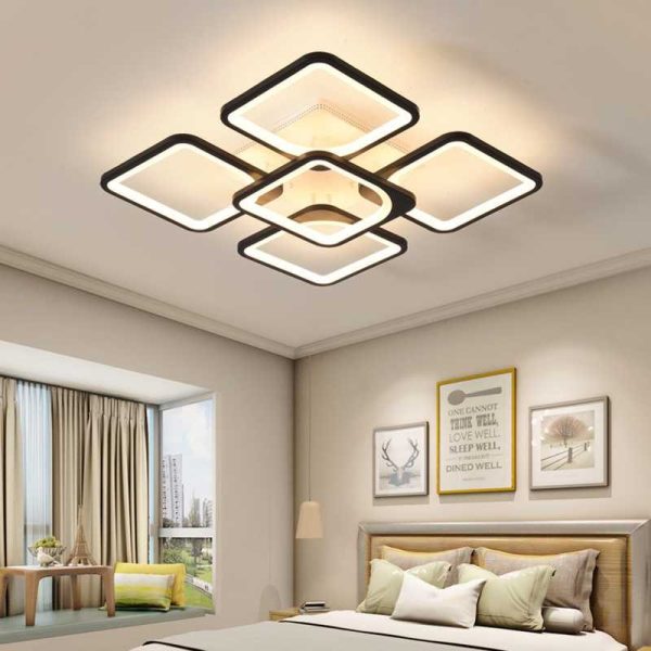 TaffLED Lampu Plafon LED Chandelier Remote App 3 Color 5 Head 60W - IR-41