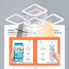 TaffLED Lampu Plafon LED Chandelier Remote App 3 Color 5 Head 60W - IR-41