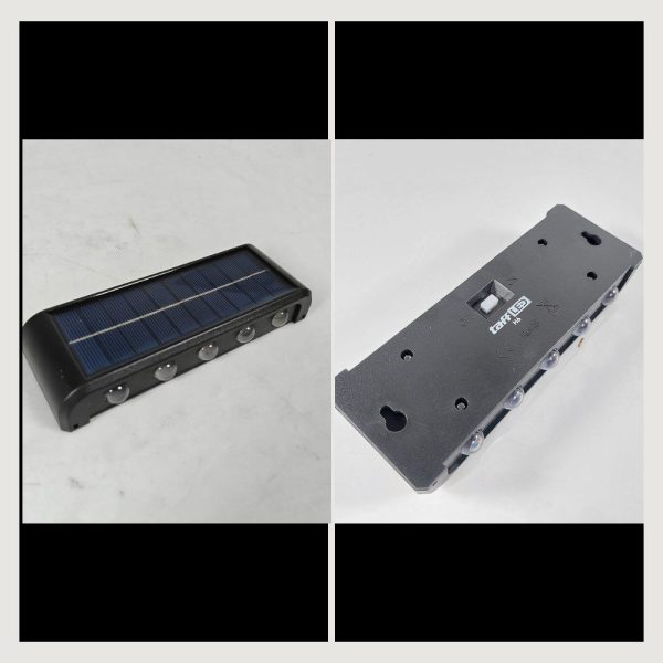 TaffLED Lampu Dinding Solar Outdoor Waterproof Warm White 10 LED - H6
