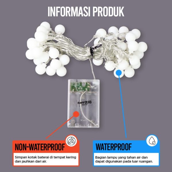 ginee_20251028173527363_6697162259.jpg TaffLED Lampu Hias String Lights Fairy Garland Waterproof 40 LED 5.8M - XD200