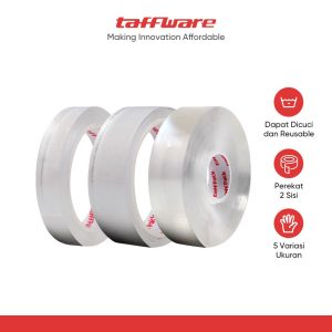 ginee_20251028173617862_9659037982.jpg TaffPACK Double Tape Perekat No Trace Adhesive Washable Sticker - J007