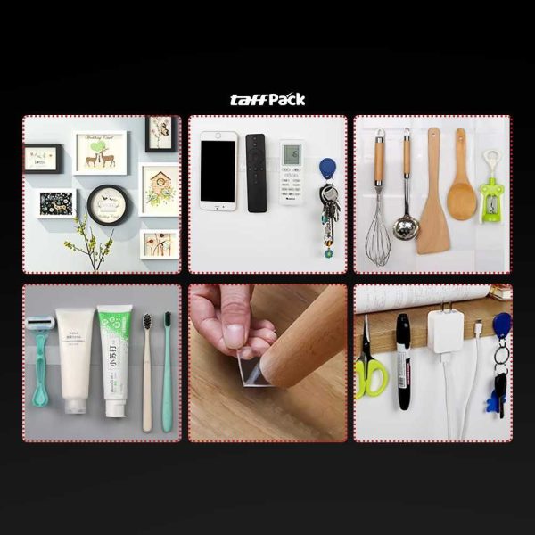 ginee_20251028173618232_2122555523.jpg TaffPACK Double Tape Perekat No Trace Adhesive Washable Sticker - J007