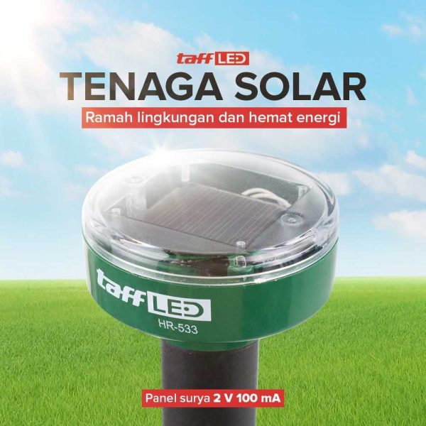 TaffLED Pengusir Tikus Taman Ultrasonic Solar Power Mouse Repellent - HR-533