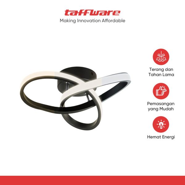 ginee_20251029114700579_7378947603.jpg TaffLED Lampu LED Plafon Dimmable Ceiling Light Clover 3 Color 40W - P36