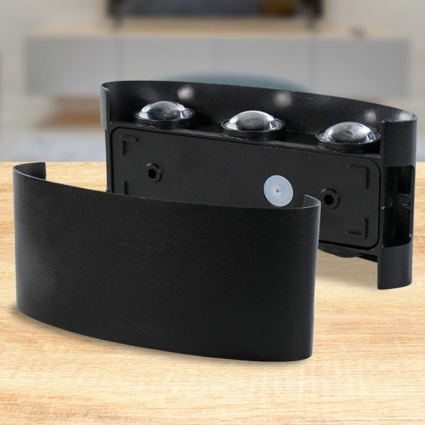 TaffLED Lampu Dinding Hias Outdoor Aluminium 6W 6 LED Cool White - 366-6