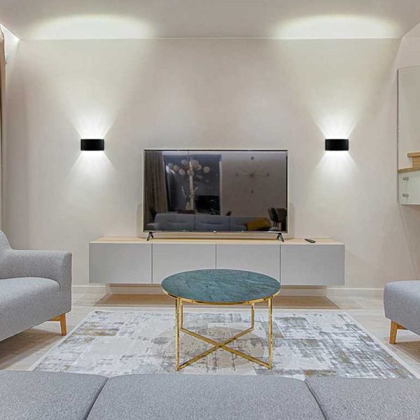 TaffLED Lampu Dinding Hias Outdoor Aluminium 6W 6 LED Cool White - 366-6