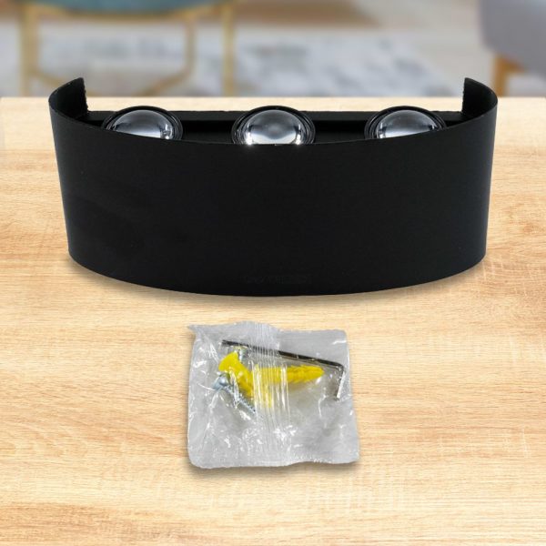 TaffLED Lampu Dinding Hias Outdoor Aluminium 6W 6 LED Cool White - 366-6