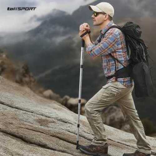 TaffSPORT Tongkat Hiking Trekking Pole Telescopic Aluminium 4 Section - X-110