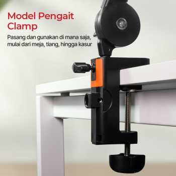 TaffSTUDIO Arm Stand Mikrofon Scissor Lazypod Aluminium without Spring - KX035