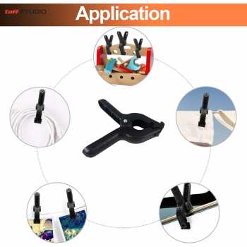 TaffSTUDIO Klip Jepit Backdrop Studio Fotografi dan Papan Woodworking - PJ-11-6