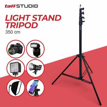 TaffSTUDIO Portable Tripod Light Studio 1/4 Thread 5 Section 350cm - SN453