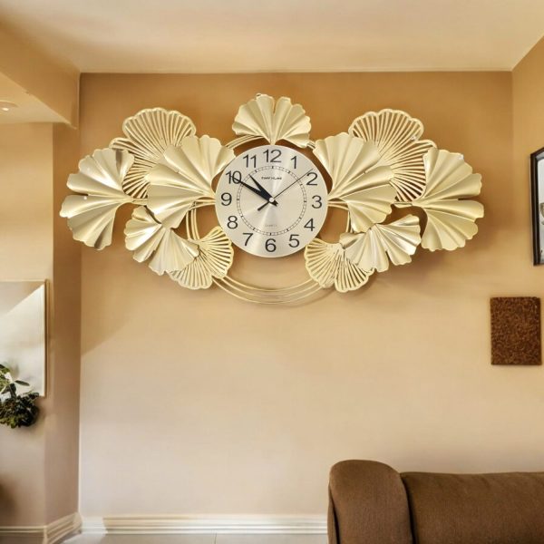 TaffHOME Jam Dinding Quartz Iron Luxury European Style Clock 60cm - 29224