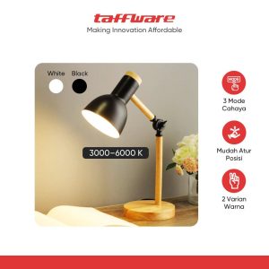 ginee_20251104175900908_2213353065.jpg TaffLED Lampu Meja Belajar LED Model Nordic Wooden Art 12W 3in1 Color - PK407
