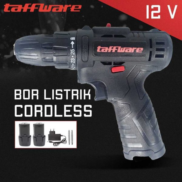 ginee_20251105171519473_5669563166.jpg Taffware Bor Listrik Cordless Lithium Battery Rechargeable 12V - 88F