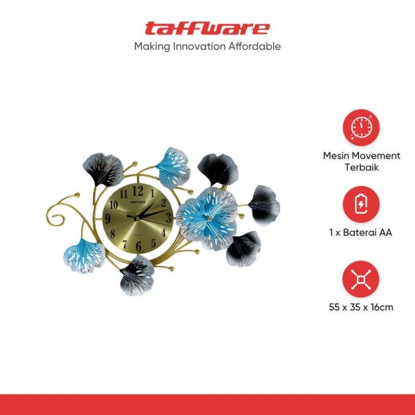 TaffHOME Jam Dinding Quartz Luxury European BAOCE Movement 6168S 55cm - 25002