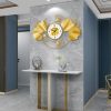 ginee_20251105172552899_5713271563.jpg TaffHOME Jam Dinding Besi Elegan Ginkgo Biloba Silent Movement 78.5cm - 2886J
