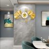 ginee_20251105172553130_5920494213.jpg TaffHOME Jam Dinding Besi Elegan Ginkgo Biloba Silent Movement 78.5cm - 2886J