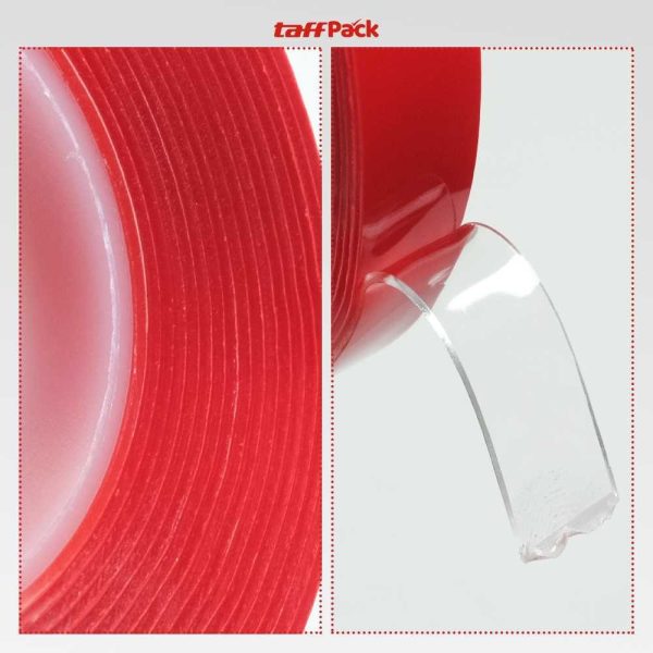 ginee_20251105172659358_4237615829.jpg TaffPACK Perekat Double Tape Acrylic Adhesive Transparent Sticker - J4702
