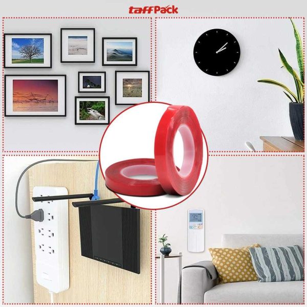 ginee_20251105172659495_9884409001.jpg TaffPACK Perekat Double Tape Acrylic Adhesive Transparent Sticker - J4702