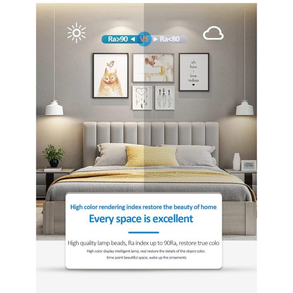 ginee_20251105172749618_8066569585.jpg TaffLED Lampu Plafon LED Chandelier Dimmable 60W 5 Head 3in1 Color - 8626