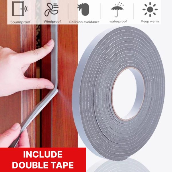 TaffPACK Lis Strip Pintu Door Noise Insulation Sealing Tape 5Mx3cm - B35